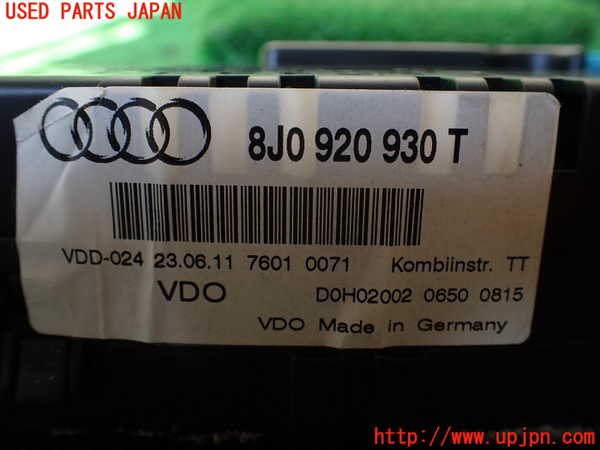 1UPJ-42966170]アウディ・TT クーペ(8JCES)スピードメーター 中古_m0004.jpg