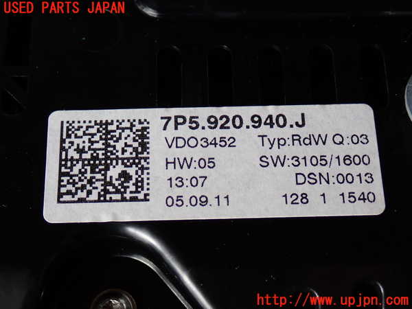2UPJ-44356170]ポルシェ・カイエン(92AM5502)スピードメーター 中古_m0004.jpg