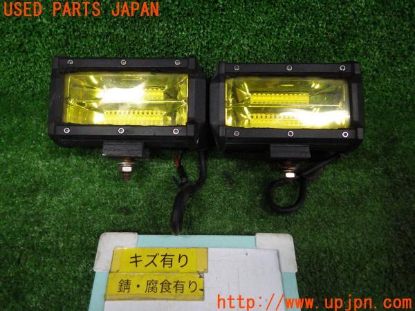 3UPJ=93700590]ジープ ラングラー Unlimited Sport(JK36L 3代目)後期 社外 ワークライト LED イエロー 補助ランプ フォグランプ 中古_m0