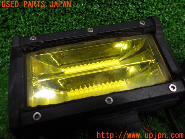 3UPJ=93700590]ジープ ラングラー Unlimited Sport(JK36L 3代目)後期 社外 ワークライト LED イエロー 補助ランプ フォグランプ 中古_m1