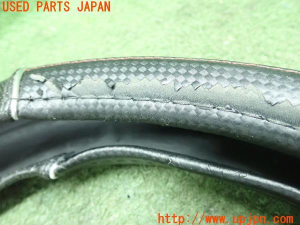 3UPJ=99880617]デリカD:5(CV1W)Dプレミアム BONFORM ボンフォーム ハンドルカバー M38.5cm ステアリング ブラック カーボン柄 中古_m4