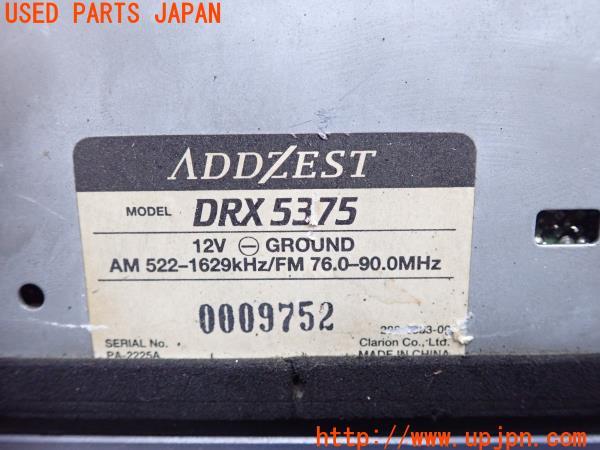 3UPJ=10110518]ADDZEST アゼスト CDプレーヤー DRX5375 ヘッドユニット デッキ 1DINオーディオ 中古_m3
