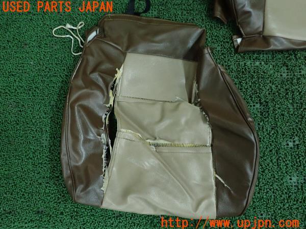 3UPJ=10750608]ランクルプラド(KZJ78W)70系 後期 シートカバー ブラウン/ベージュ系 ジャンク_m2