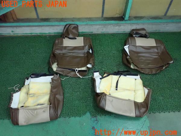 3UPJ=10750608]ランクルプラド(KZJ78W)70系 後期 シートカバー ブラウン/ベージュ系 ジャンク_m3