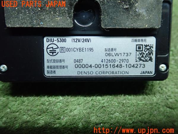 3UPJ=12150503]DENSO デンソー ETC車載器 DIU-5300 アンテナ分離 音声案内 VOLVO 中古 _m3