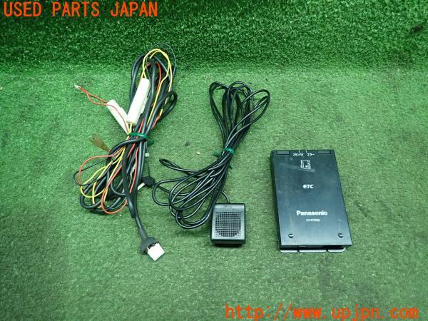 3UPJ=12250503]Panasonic パナソニック ETC車載器 CY-ET900 ブラック アンテナ分離 音声案内 中古_m0