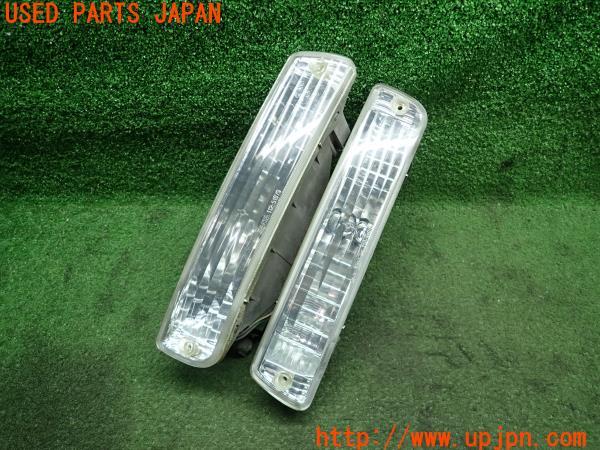 3UPJ=12250514]ランクル80系(FZJ80G)中期 ワゴン VXリミテッド XACTA ザクタ クリア フロントウインカー 方向指示器 左右 中古_m1