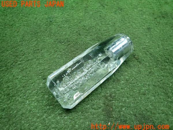 3UPJ=12840614]クリスタル シフトノブ アクリル レバー クリア 八角 バブル M12 P1.25 約110mm 1点 中古 _m2