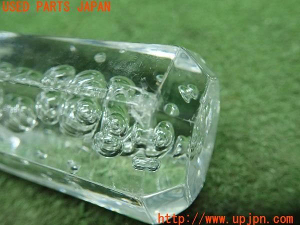 3UPJ=12840614]クリスタル シフトノブ アクリル レバー クリア 八角 バブル M12 P1.25 約110mm 1点 中古 _m4