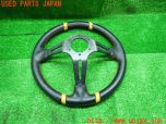 3UPJ=13710617]ランクル60系(HJ61V(改))後期 DRIFTING ステアリングホイール ディープコーン 345mm ハンドル ブラック 中古_s2