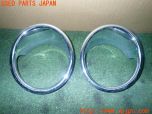 3UPJ=14000012]BMW X3(WY20 F25)社外 フォグランプ ガーニッシュ メッキカバー 中古_s1