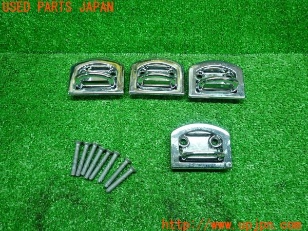 3UPJ=14130631]ポルシェ カイエン957 2009y 純正 ラゲッジフック トランク ラゲージ カーゴ 金具 4点 中古_m0