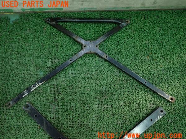 3UPJ=14360700]コペン(L880K)社外 ブレースバー 補強 フロア アンダー クロス 剛性 強化 2点 中古_m1