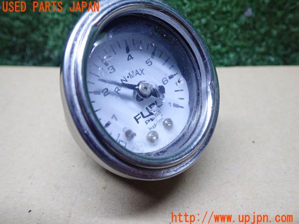 3UPJ=14530585]180SX(RPS13(改))S13系 後期 RUN-MAX 燃圧計 RGM-070W ゲージ インストルメント タコメーター オイル入り ジャンク_m1