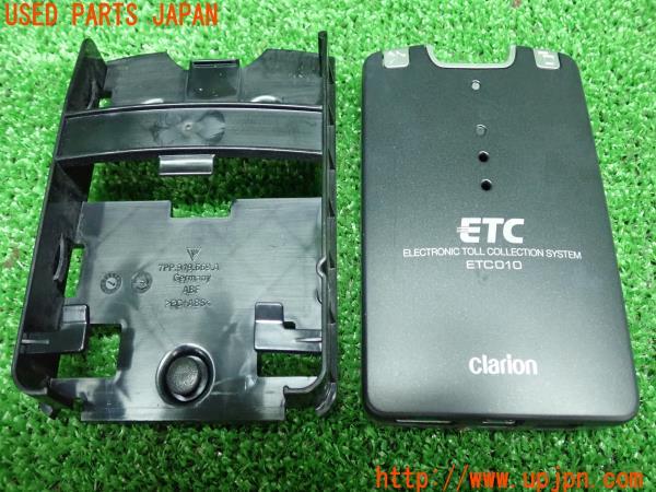 3UPJ=16190503]ポルシェ カイエン プラチナエディション(92AM5502 958型)Clarion クラリオン ETC010 ETC車載器 中古_m1