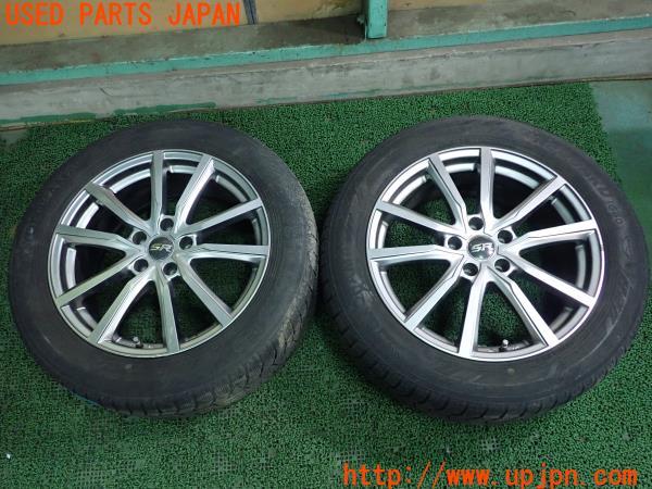 3UPJ=17000906]アウトランダーPHEV(GG3W)THE STRANGER HAS CARRIED SR 18インチタイヤホイール 18×7.5J +38 PCD114.3 2本 中古_m0