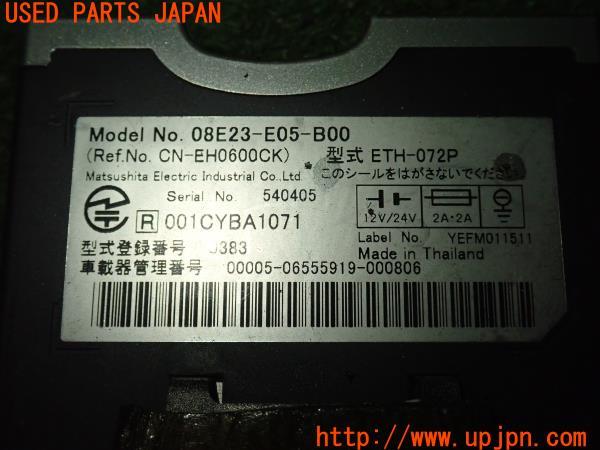 3UPJ=18180503]シビック タイプR ユーロ(FN2)純正 08E23-E05-B00 ETH-072P ETC車載器 中古_m3