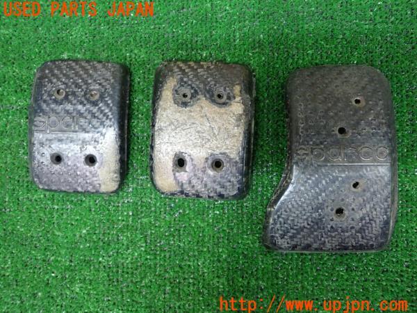 3UPJ=18320630]ランサーエボリューション3 GSR(CE9A)sparco スパルコ ペダルカバー マニュアル 中古_m0