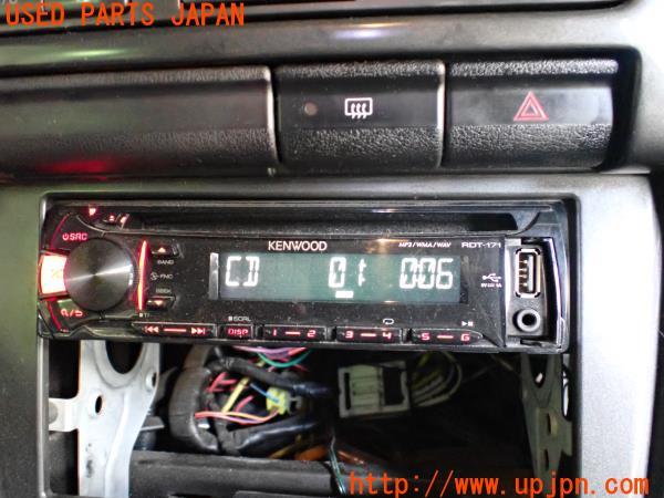 3UPJ=19610518]シルビアQ's SE(S14)後期 KENWOOD ケンウッド オーディオデッキ RDT-171 1DIN 中古_m4