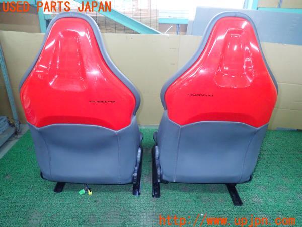 3UPJ=19950609]アウディ S1 スポーツバック クワトロリミテッドエディション(8XCWZF)純正 シートセット カラーシートバック レッド 中古_m3