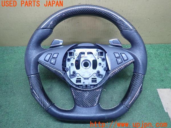 3UPJ=20320617]BMW 650i クーペ(EH48 E63)後期 ENERGY MOTOR SPORT エナジーモータースポーツ カーボン ステアリング 中古_m0