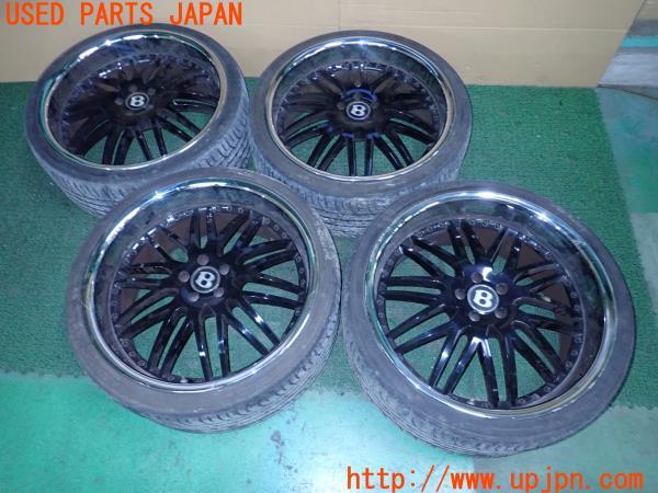 3UPJ=22190923]ベントレー コンチネンタル GT(BCBEB)社外 ホイール 22×9.5JJ +35 10.5JJ +38 PCD112 5穴 4本 中古_m0