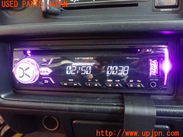 3UPJ=22580518]シビック(EF1)後期 carrozzeria カロッツェリア DEH-4300 CDプレーヤー 中古_m4