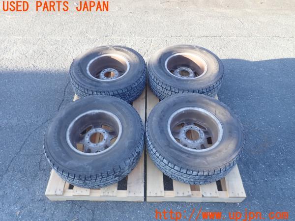 3UPJ=22760916]ランドクルーザープラド 70系(KZJ78W)後期 BRIDGESTONE ブリヂストン NR595 ホイール 15×7JJ -10 PCD139.7 6穴 4本 中古_m3