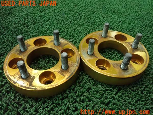 3UPJ=23430971]カローラレビン(AE111)社外 ワイドトレッドスペーサー 25mm PCD100 4穴 M12×P1.5 中古_m2