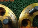 3UPJ=23430971]カローラレビン(AE111)社外 ワイドトレッドスペーサー 25mm PCD100 4穴 M12×P1.5 中古_s3