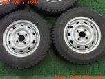3UPJ=23830939]バモス(HM1)社外 タイヤホイールスタッドレス グッドイヤー 12×4.00Ｂ +40 PCD100 4穴 ICE NAVI アイスナビ 4本 中古_s3