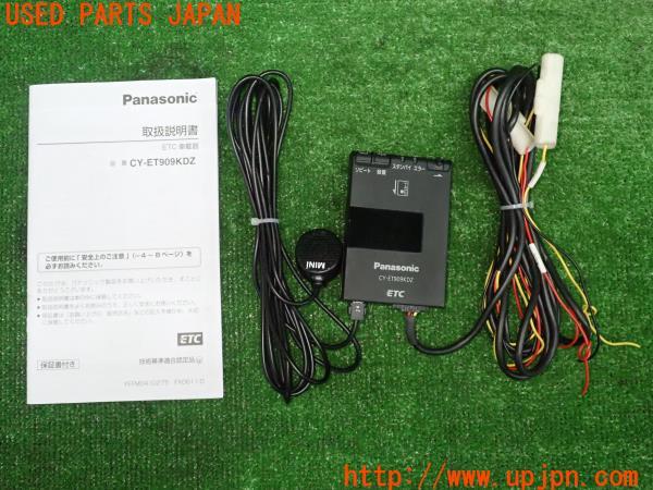3UPJ=24270503]BMW ミニクーパーS クラブマン(ZG16 R55)Panasonic パナソニック CY-ET909KDZ ETC車載器 中古_m0