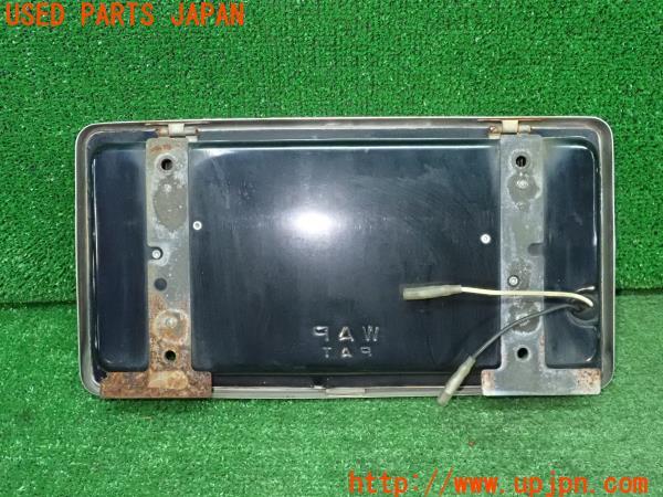3UPJ=24360012]デリカスターワゴン(P35W)WAP ワールドオートプレート 字光式ナンバープレート 12V リア側 1枚 中古_m1