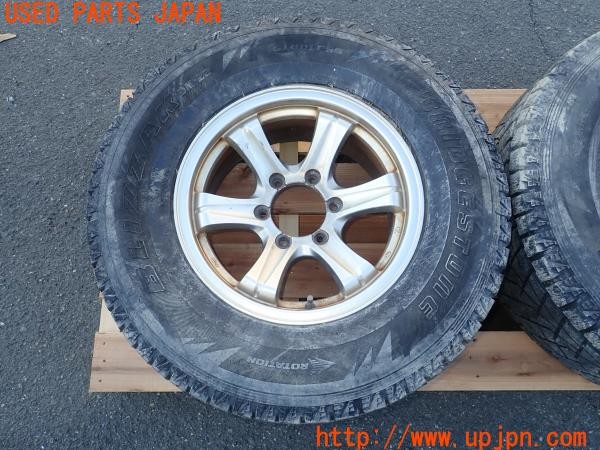 3UPJ=24500917]ランクルプラド(KZJ78W)後期 Weds ウェッズ ADVENTURE ホイール 16×7JJ +5 PCD139.7 6穴 2本 中古 _m1