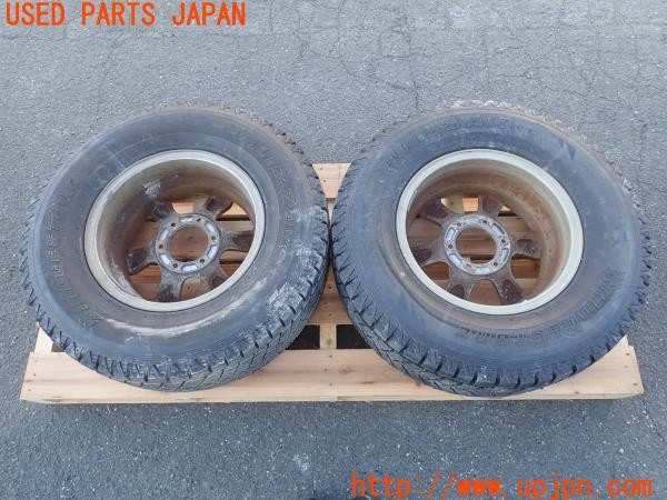 3UPJ=24500917]ランクルプラド(KZJ78W)後期 Weds ウェッズ ADVENTURE ホイール 16×7JJ +5 PCD139.7 6穴 2本 中古 _m3