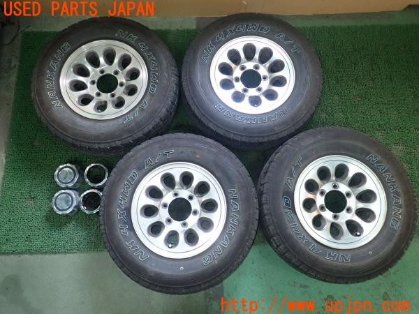 3UPJ=24590916]デリカスターワゴン(P35W)純正 ホイール 15×6JJ +22 PCD139.7 6穴 4本 ハブキャップ付き 中古_m0