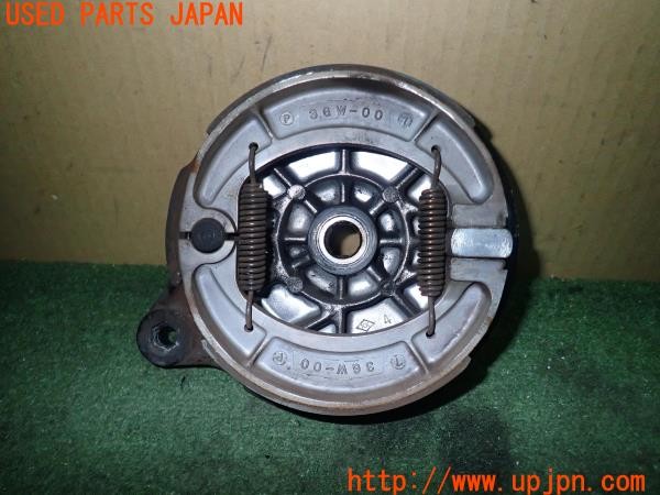 3UPJ=24630424]ヤマハ SR400(RH16J)純正 リアブレーキドラム ブレーキシュー 中古_m1