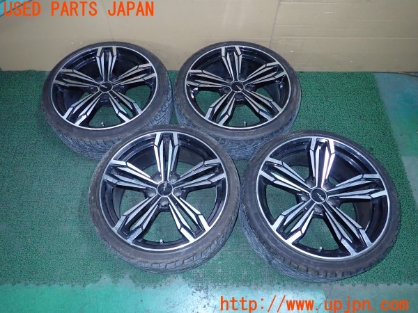 3UPJ=24780920]クラウン アスリート(AWS210)ANHELO CORAZON アネーロコラソン ホイール 19×8.5J +35 9.5J +38 PCD114.3 5穴 4本 中古_m0