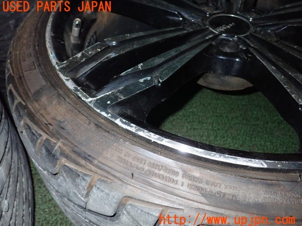 3UPJ=24780920]クラウン アスリート(AWS210)ANHELO CORAZON アネーロコラソン ホイール 19×8.5J +35 9.5J +38 PCD114.3 5穴 4本 中古_m4