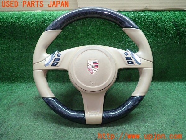 3UPJ=24860617]ポルシェ カイエンS(92AM48A 958型)純正 ステアリング 中古_m0