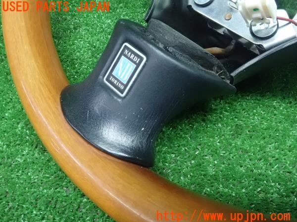 3UPJ=25190617]ロードスター VS(NB8C)後期 純正オプション NARDI ナルディ ウッドステアリング 中古_m1