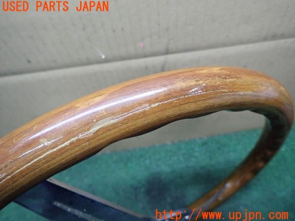 3UPJ=25290617]カプチーノ(EA11R)前期 社外 ウッドステアリング 木目 360mm 中古_m2