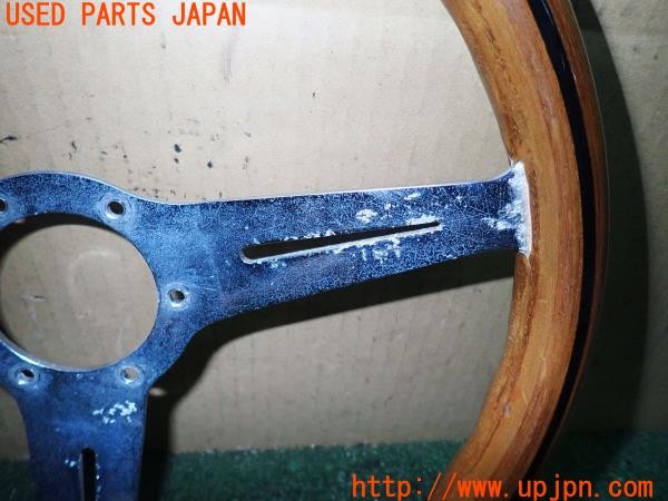 3UPJ=25290617]カプチーノ(EA11R)前期 社外 ウッドステアリング 木目 360mm 中古_m3