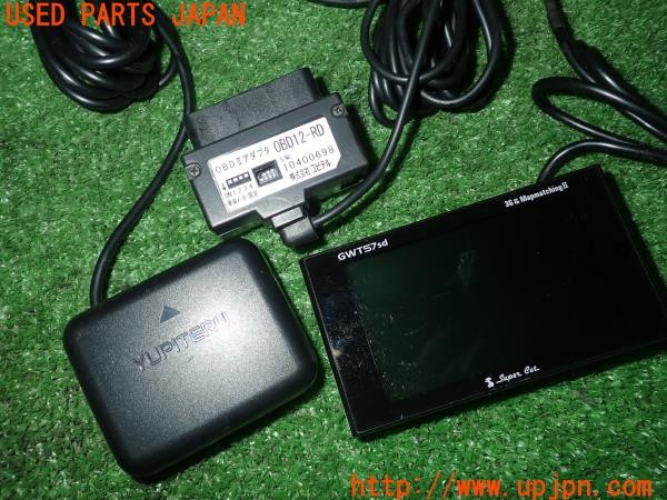 3UPJ=25330575]アクア(AQUA)(NHP10)Yupiteru ユピテル レーダー探知機 GWT57sd OBD12-RD 中古_m3