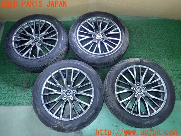 3UPJ=25380921]レクサス RX450h Fスポーツ(GYL25W)純正 タイヤホイール 20×8J +30 PCD114.3 5穴 4本 難あり 中古_m0