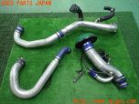 3UPJ=25410104]ランエボ7 GSR(CT9A)社外 パイピング ブローオフバルブ インテークパイプ HKSエアクリーナー セット 中古_s1
