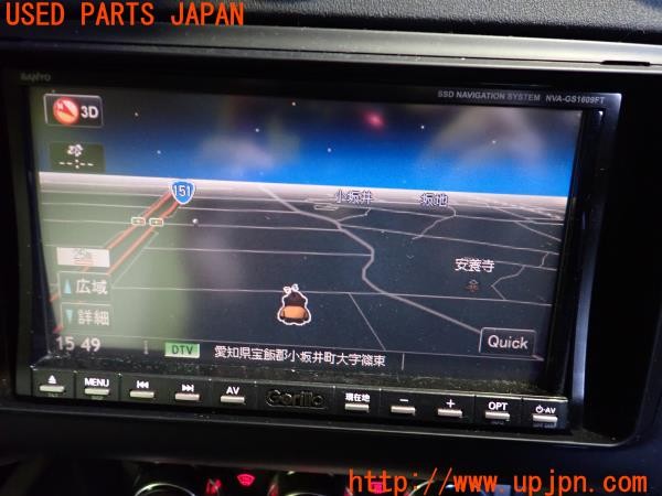 3UPJ=25450565]アウディ TTクーペ(8JBWA)SANYO 三洋 NVA-GS1609FTA メモリーナビ 中古_m5