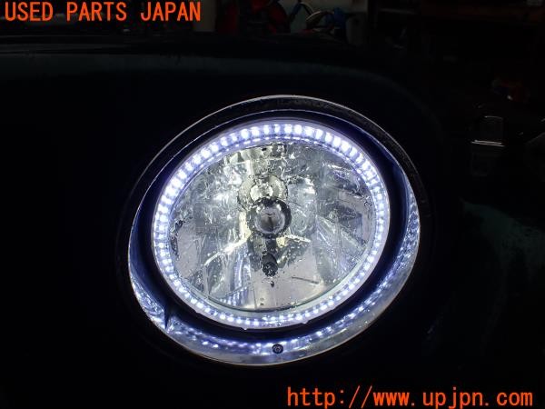 3UPJ=25860561]ジープラングラー(TJ40S)社外 ヘッドライト イカリング 中古_m4