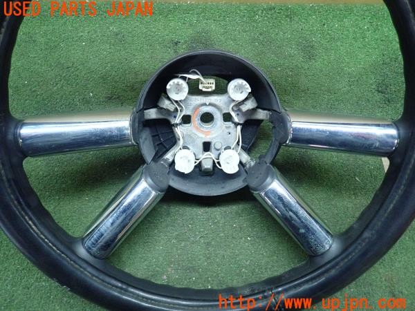 3UPJ=25870617]ジープラングラー(JK38S)純正 ステアリング ハンドルカバー スポークメッキカバー付き 中古_m4