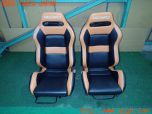 3UPJ=26110609]GTO(Z16A)前期 RECARO レカロ セミバケットシート セット 運転席 助手席 レール付き 中古_s0